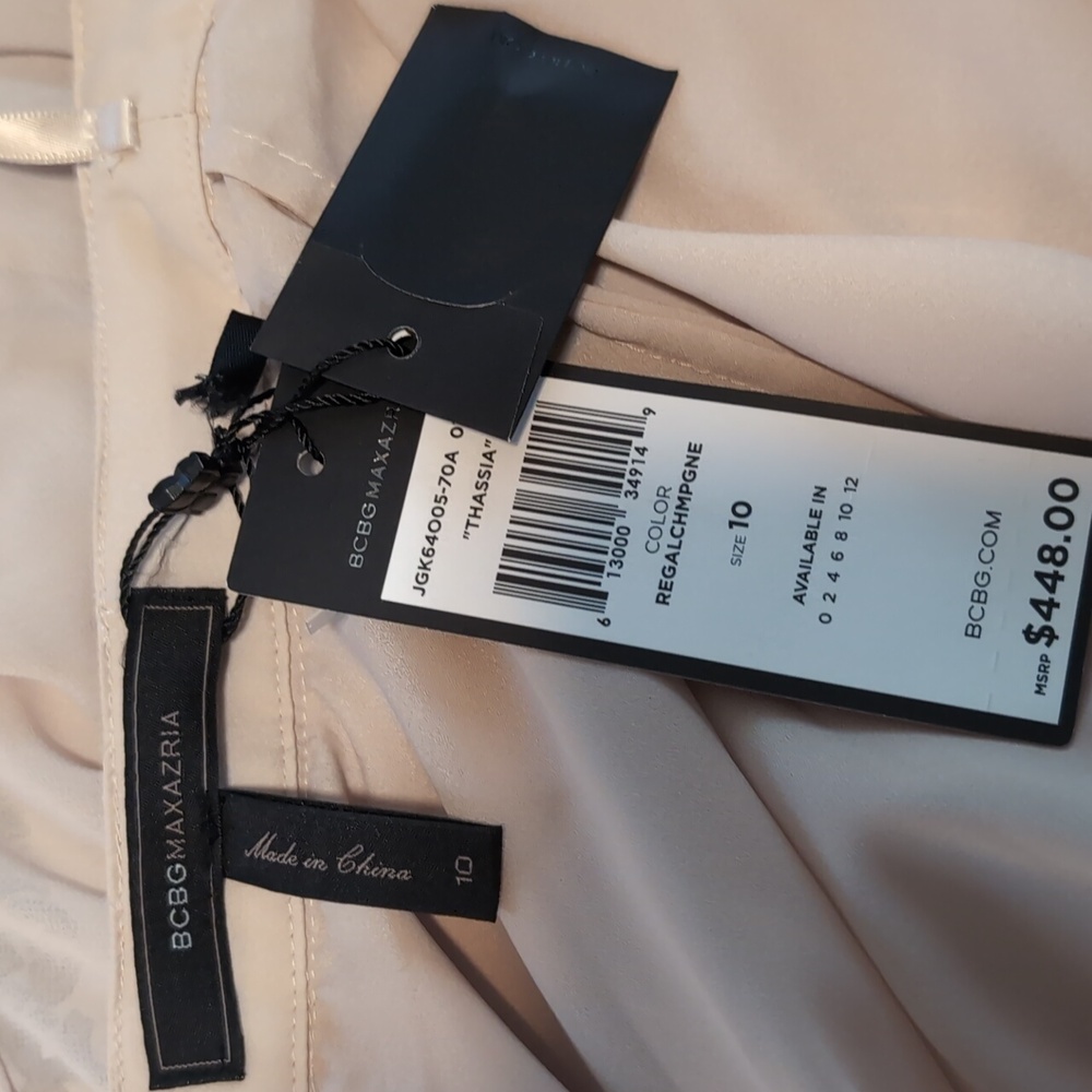 BCBG Maxazria Thassia Elegant Lined Layered Evening Gown Size 10 Nwt ❤️ - Picture 9 of 13